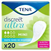 Compresas discreet mini 20 unidades