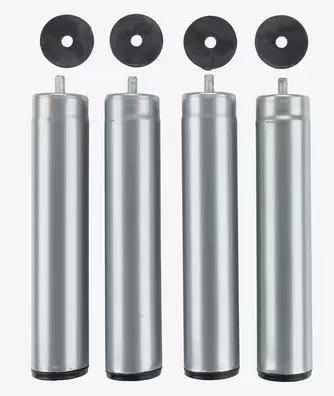 Patas de cama Ø5xA25 de metal 4 unidades