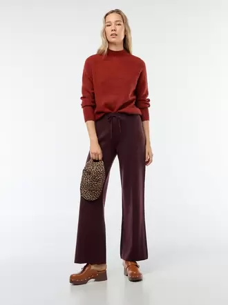 Pantalón ancho de punto otomán
