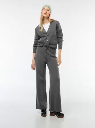 Pantalón ancho de punto otomán