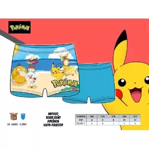 BAÑADOR BOXER POKEMON T4-12 AÑOS SURT