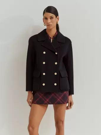 Short wool coat