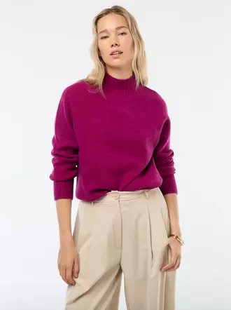 Jersey de punto con cuello alto