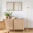 ARMANDE - Toiles brodées beiges, marron et blanches (x2) 40x50
