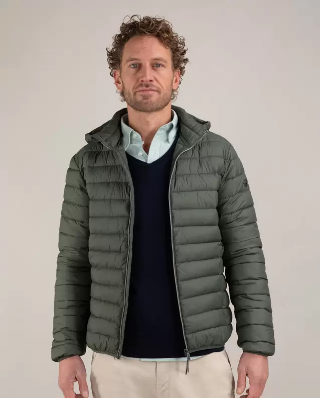 Chaqueta Acolchada Básico Verde