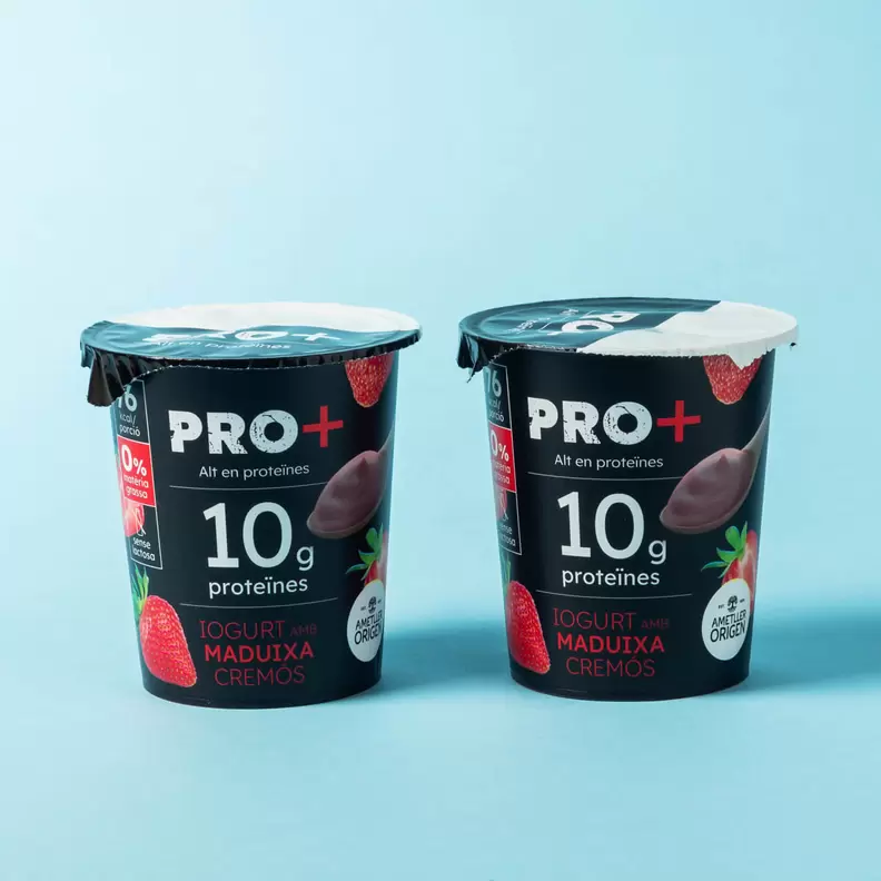 Iogurt cremós 0% maduixa PRO+ Ametller Origen 125g - 2u.