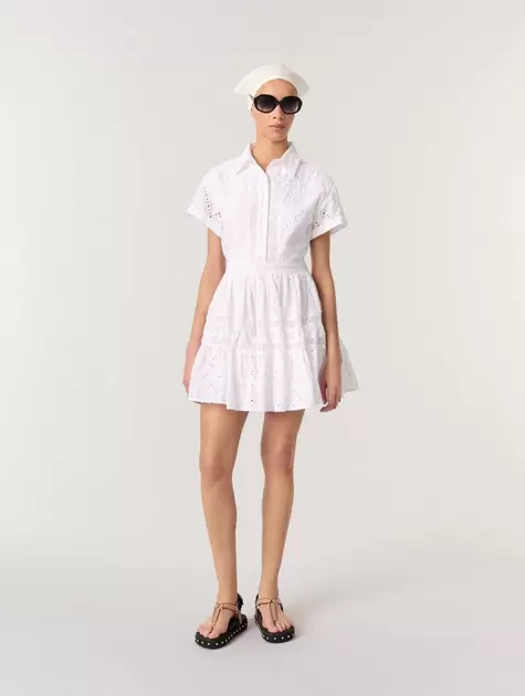 Vestido babydoll bordado