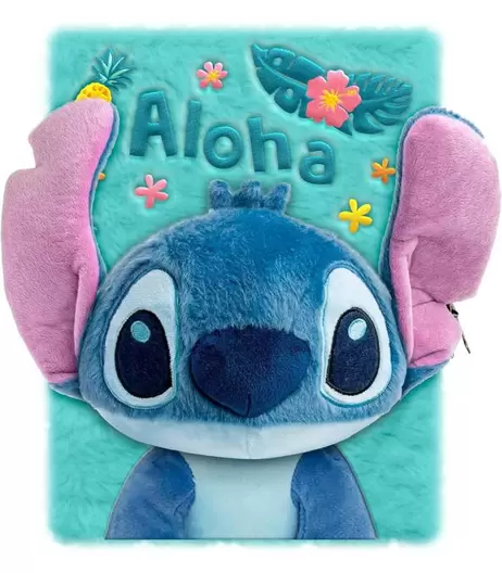 LIBRETA A5 3D PELUCHE STITCH DISNEY DE KIDS EUROSWAN