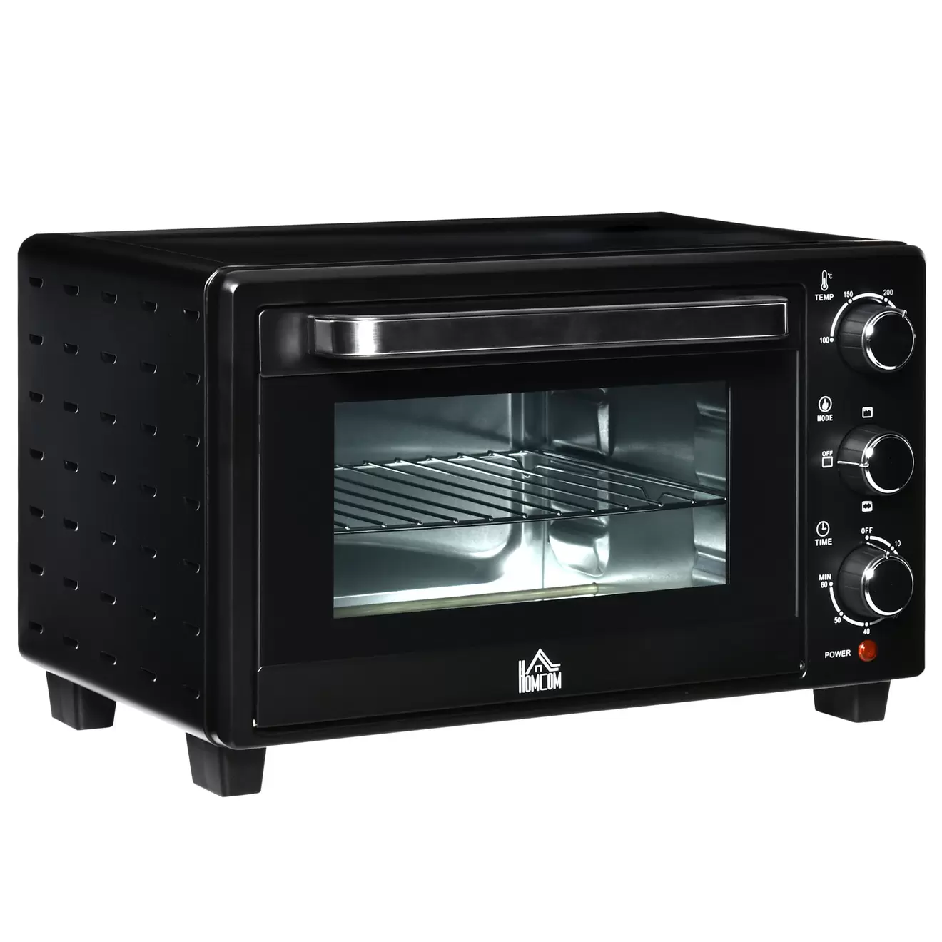 Horno de sobremesa Alec Homcom 1400W 21L 3 modos + temporizador 46 cm