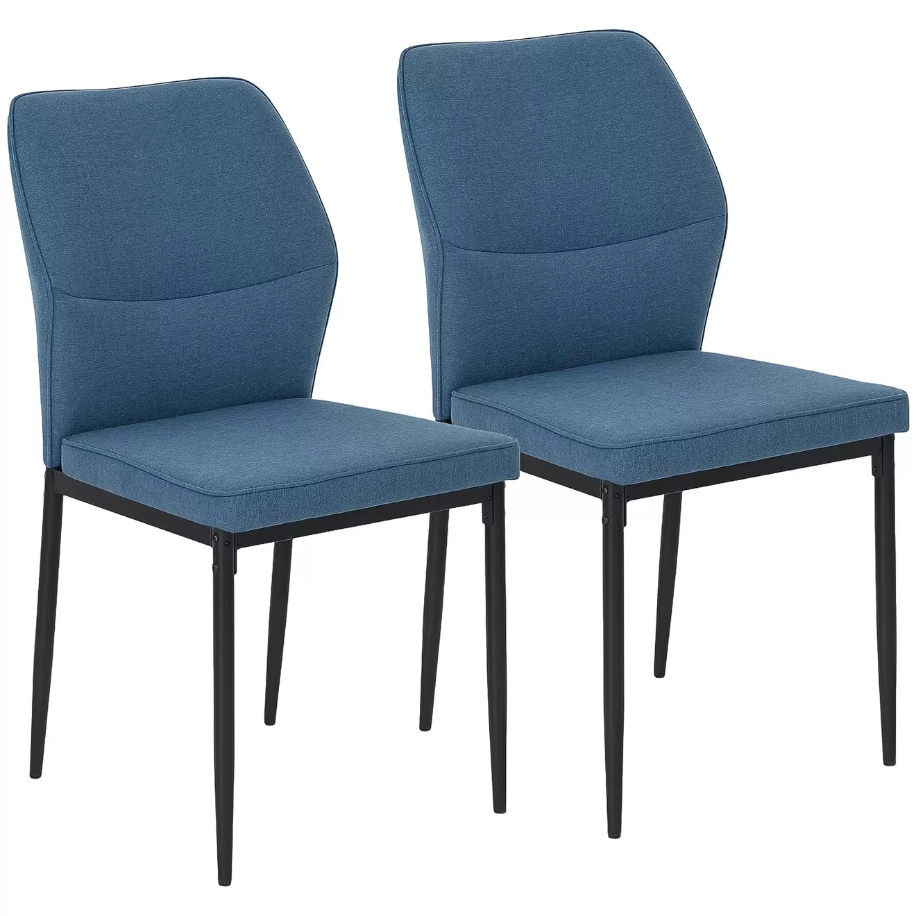 Pack de 2 sillas de comedor Andrea Homcom acolchado