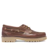 Zapatos vestir lobo kalahari marrones de estilo náutico de piel