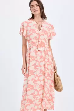 Vestido midi bambula