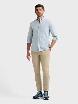 CAMISA OXFORD SOLID AZUL
