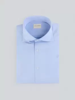 CAMISA VESTIR DOBBY CELESTE