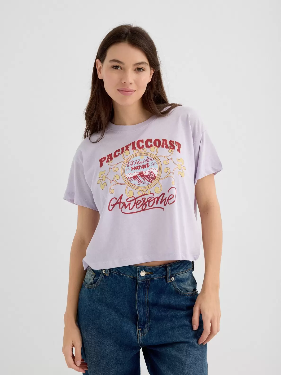 Camiseta crop Pacific Coast