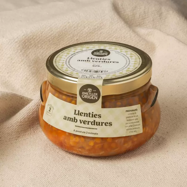 LLenties amb verdures Ametller Origen 575 g
