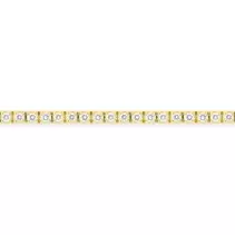 Pulsera de oro amarillo de 9K con diamantes creados de 1,54 ct malla de tenis