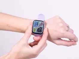 Reloj inteligente 1,83" cuadrado lila