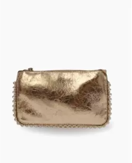 CARTERA PERLAS TECNOPIEL ORO