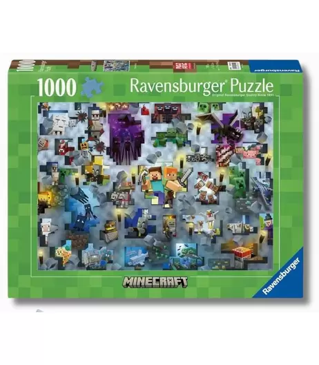 PUZZLE 1000 PIEZAS MINECRAFT MOBS DE RAVENSBURGER