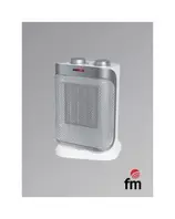 FM Calefacción TC-1900 calefactor eléctrico Interior Gris, Blanco 1800 W Ventilador eléctrico
