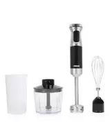 Batidora de Mano Princess 221222 | 0,7 L | 1000 W | Negro, Acero inoxidable, Transparente