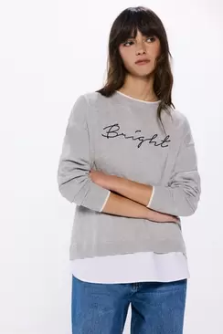 Jersey "Bright" combinado algodón