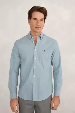 Camisa Sport Oxford Estampado