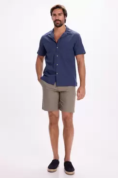 Camisa Cuello Solapa Lisa
