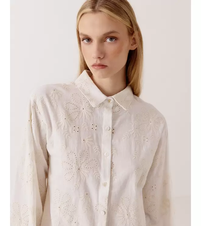 CAMISA BORDADA ALGODÓN