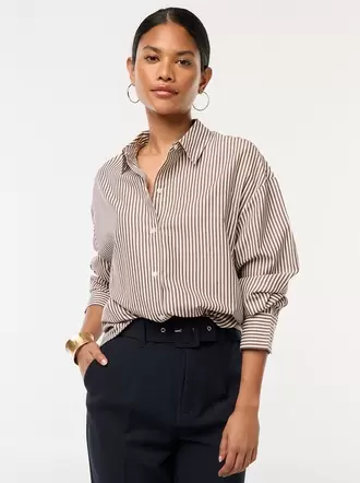 Camisa de popelina a rayas