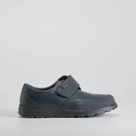 Zapato colegial azul velcro piel SEVEN FIVE