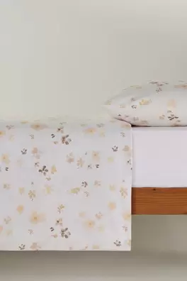 Pack 2 fundas almohadas flores acuareladas 50 x 75cm