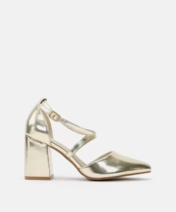 Zapatos tacón tiras cruzadas