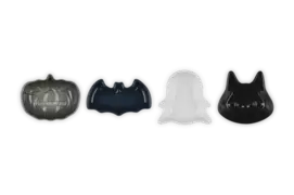 Set de 4 mini platos de cerámica Halloween