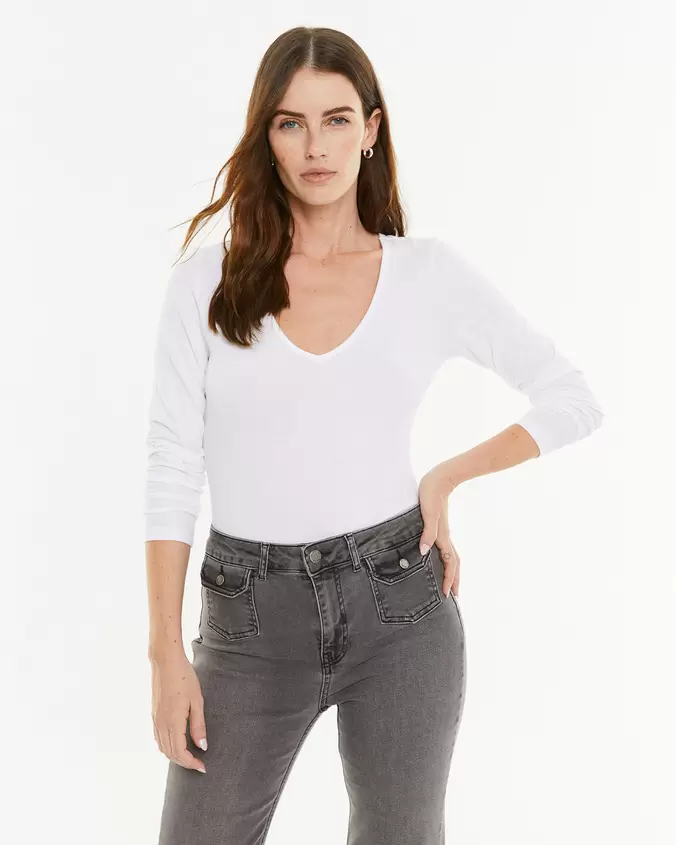 Body escote pico