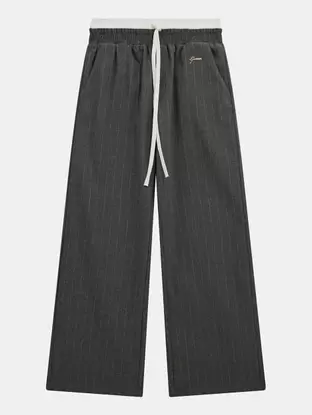 Pantalón de rayas diplomáticas en mezcla de viscosa