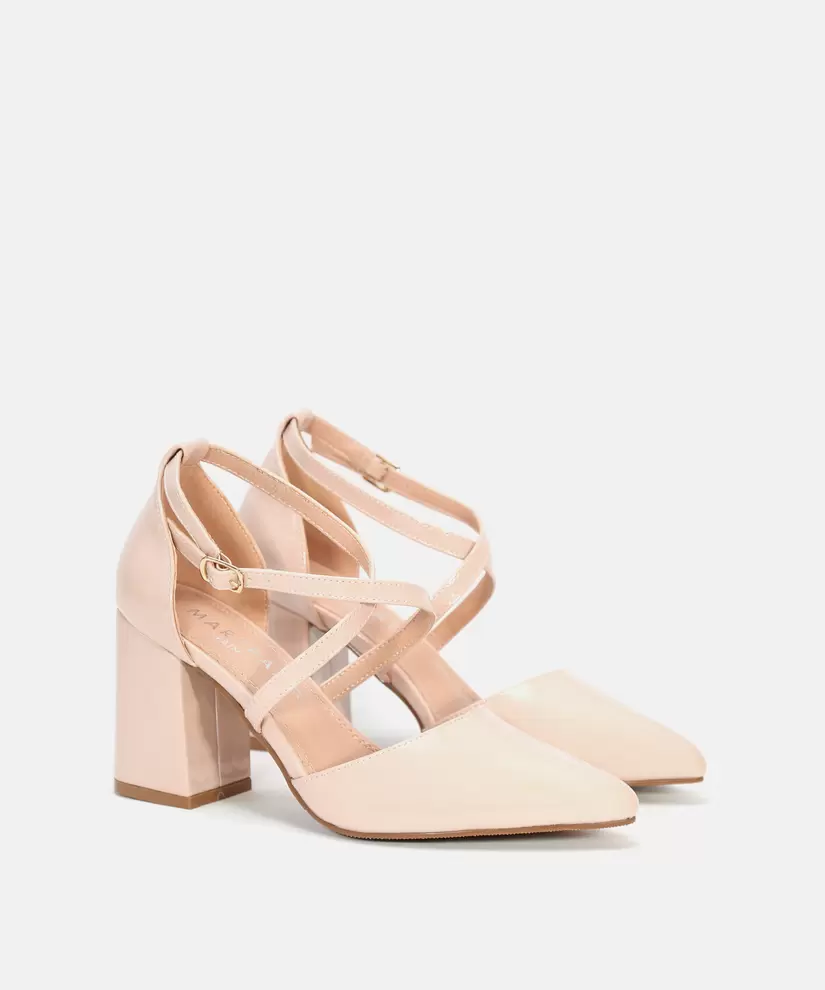 Zapatos tacón tiras cruzadas