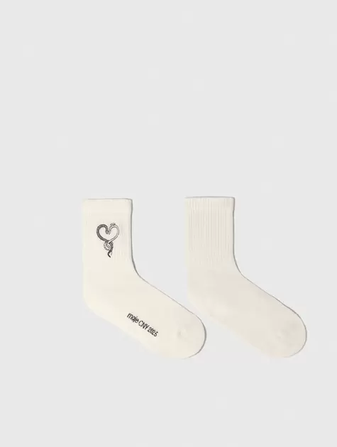 Calcetines bordados de strass