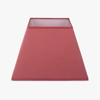 AbatJour Quadrado em Seda Vermelho