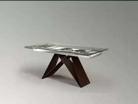 MESA DE COMEDOR MIKA MARRÓN