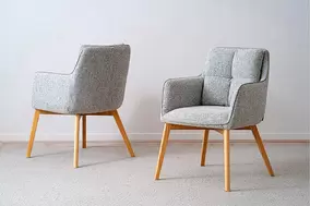 SET DE DOS SILLAS OLIVER GRIS