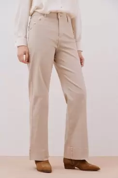 Palazzo pants with buttons