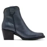 Botines cowboy de piel metalizada plomo fátima porronet