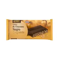 Turrón de chocolate negro crujiente Hacendado