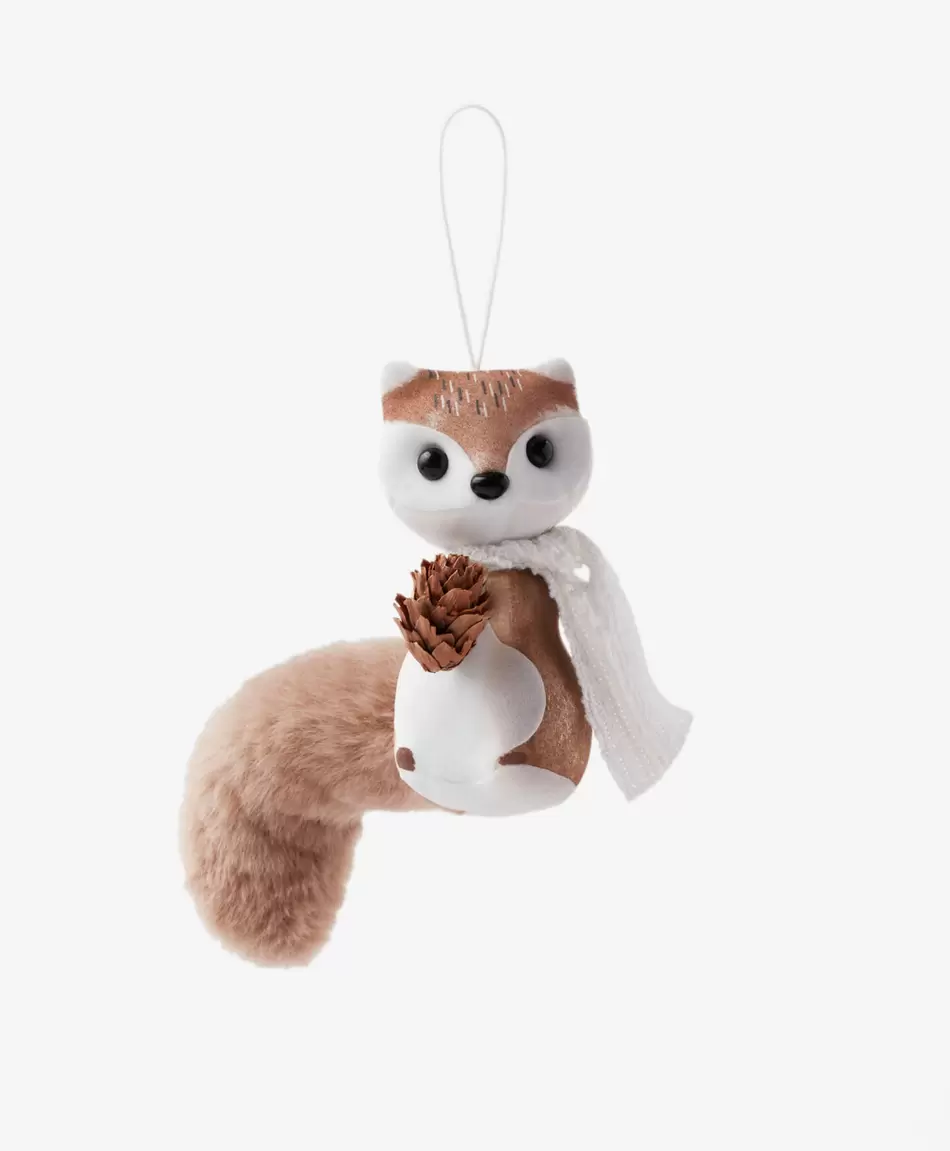 Adorno de árbol de ardilla esponjosa para el árbol