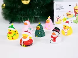 Calendario de adviento de patos de navidad