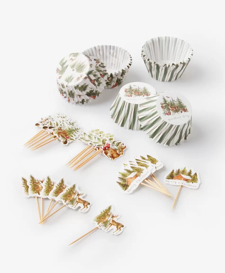 Kit de 24 moldes para magdalenas