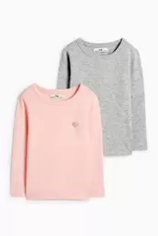 Paquet de 2 - cor - samarreta de màniga llarga tèrmica