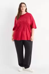 Pantalons de tela - mid waist - tapered fit